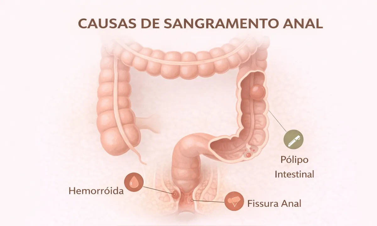 Causas de sangramento anal e quando investigar