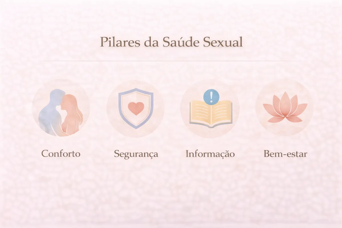 Pilares da saúde sexual: conforto, segurança, informação e acolhimento